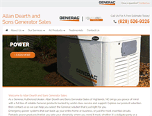 Tablet Screenshot of adsemergencypower.com